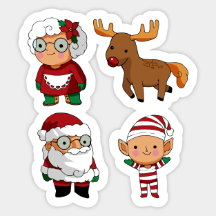 Cartoon Christmas Sticker